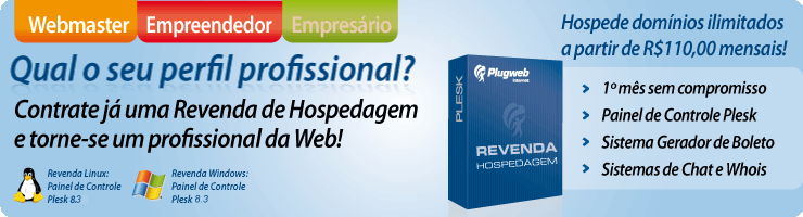 Contrate j&aacute; uma Revenda de Hospedagem e torne-se um profissional de Web! Promo&ccedil;&atilde;o de inaugura&ccedil;&atilde;o oferece 3 mensalidades com 50% de desconto, aproveite! 
